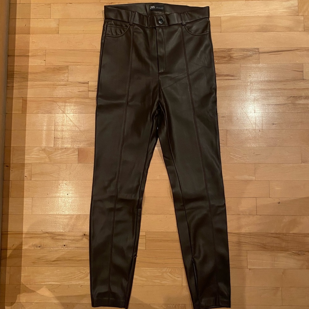 Zara leather pants